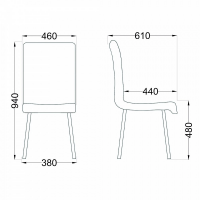 Стул AksHome MIRA (Мира) светло-серый велюр/черный купить в Минске Стул AksHome MIRA (Мира) светло-серый велюр/черный купить в Минске